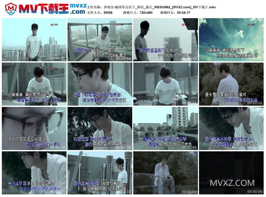 沙靖杰-痛到零点以下_国语_流行_MB303882